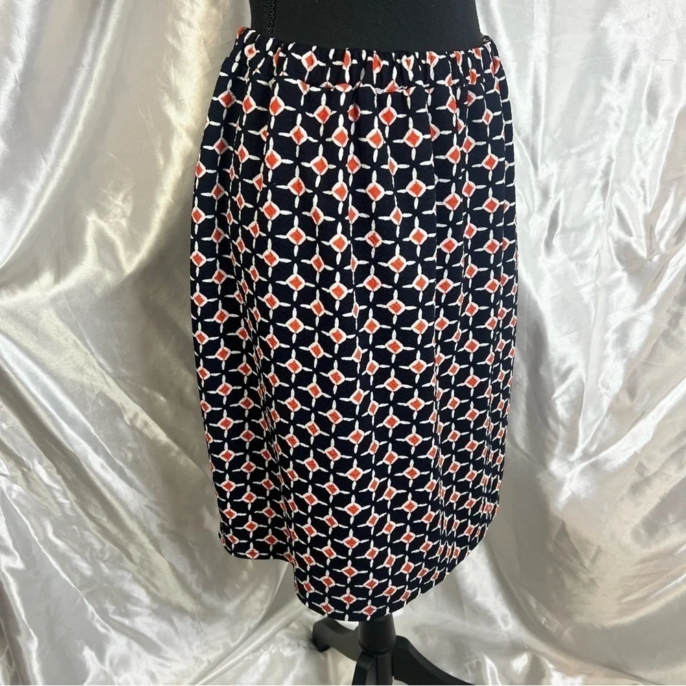 Retro Leota for Dia & Co. Geometric Mod 60s Inspired Short Skirt 4X Long